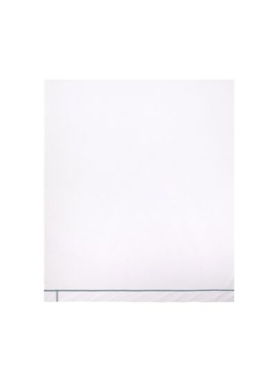 Yves Delorme - Drap plat en percale de coton marron, Athéna