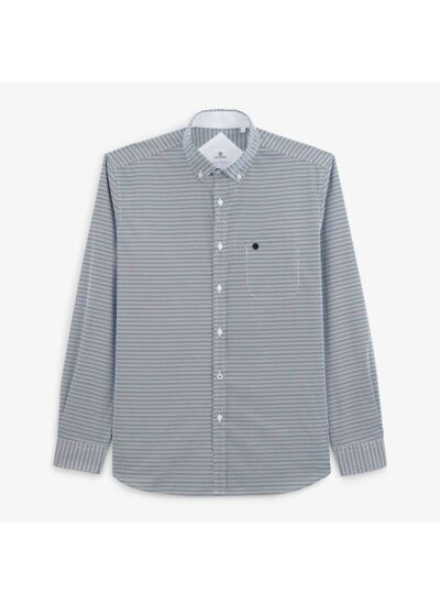Chemise imprimé bleu foncé