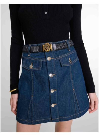 Ceinture en cuir élastique