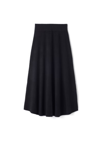 Jupe longue évasée - Femme - NOIR