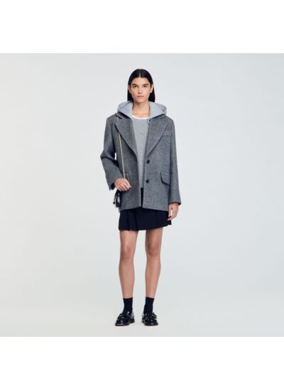 Veste à capuche amovible