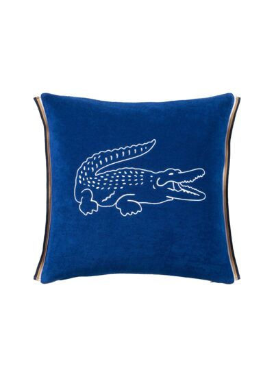 Lacoste - Housse de coussin en coton synthétique vert, L Break