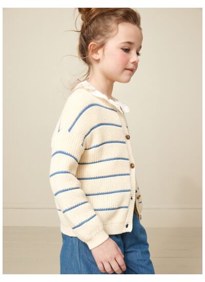 CARDIGAN RAYÉ