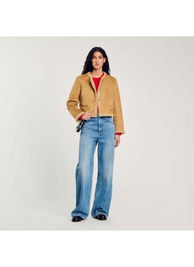 Veste en fausse fourrure