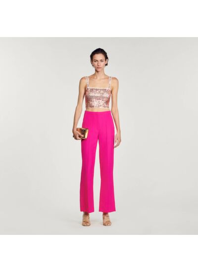 Pantalon de costume évasé