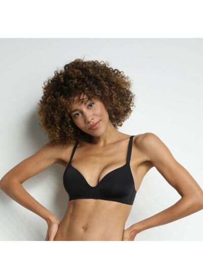 Soutien-gorge invisible noir sans armatures - Dim InvisiFree