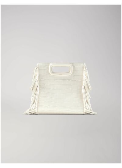 Sac M en cuir effet croco