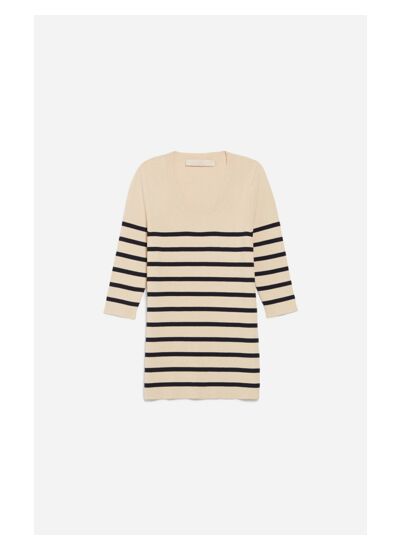 Pull Cerisette En Viscose Mélangée