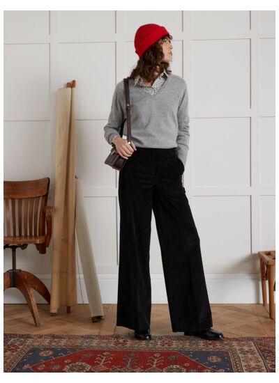 PULL COL V CACHEMIRE