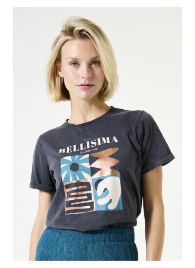 Women T-shirt Gray