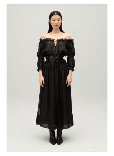 Robe longue noire