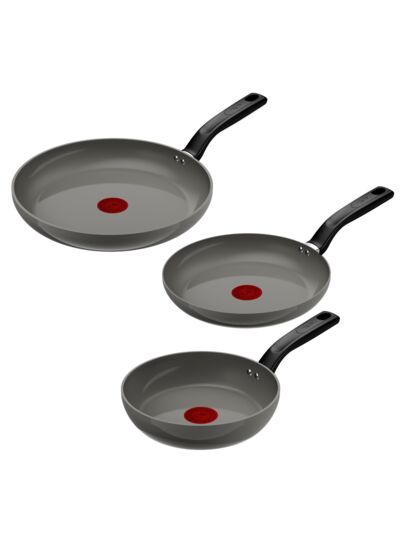 Change Set 3pcs, Frying Pan 20/24/28 cm, Ceramic Non-Stick Coating, Recycled Body