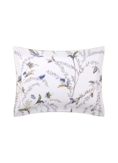 Yves Delorme - Taie d'oreiller en satin de coton violet, Grimani