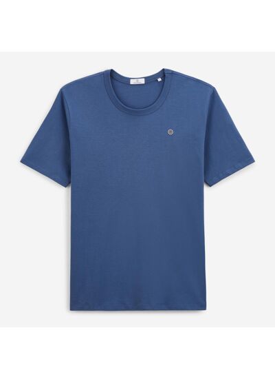 T-shirt manches courtes Theo bleu indigo