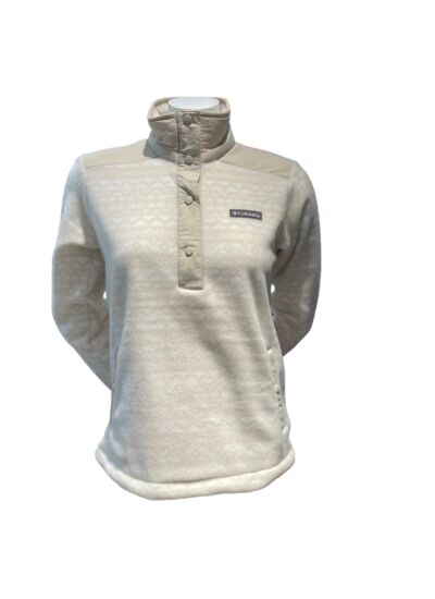 W Sawyer Rapids FS Printed Half Snap Blanc