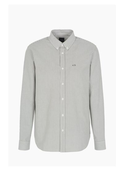 Chemise - blanc / rayures tourbe