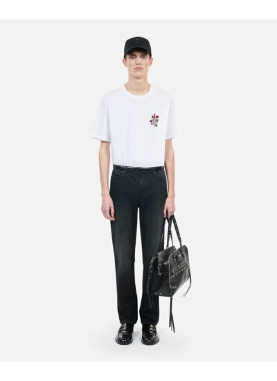 T-Shirt Blanc Avec Broderie Eternal Life Homme