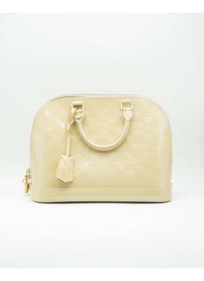 Louis Vuitton Sac à main Alma PM Vernis Beige