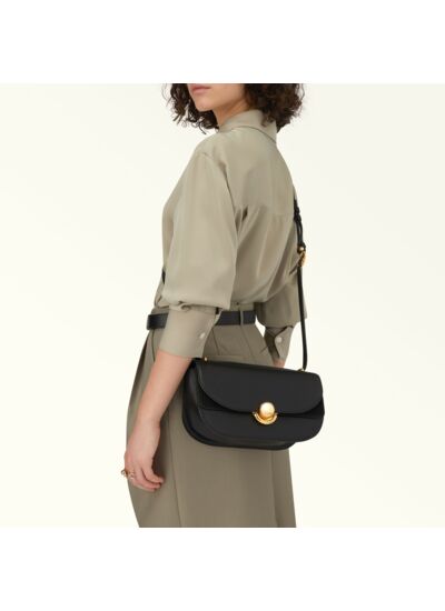 FURLA SFERA S SHOULDER BAG - VITELLO ROMA+SUEDE