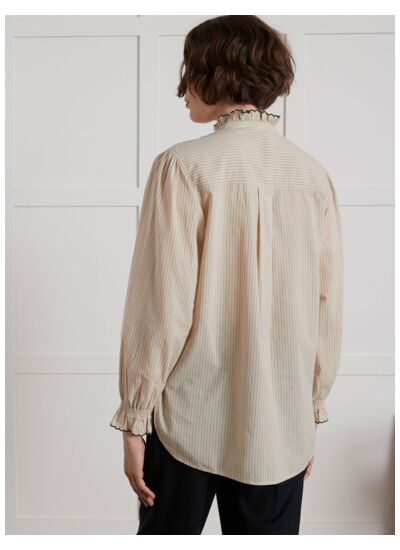 CHEMISE RAYEE FESTON