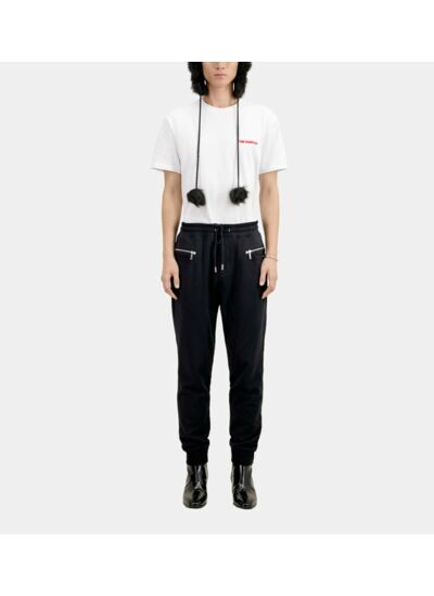 Jogging Avec Poche Jeans Devant Et Poches Zippe Dos Homme