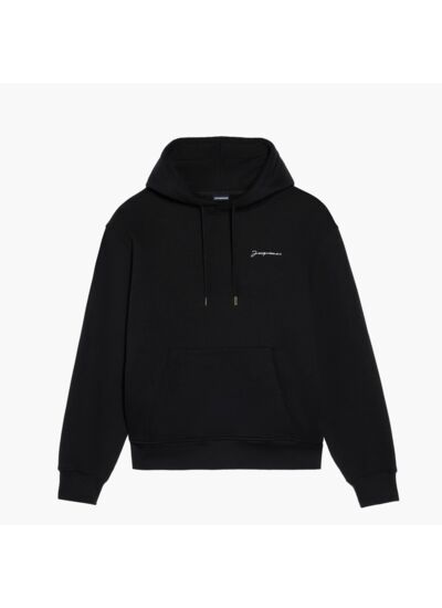Jacquemus Hoodie Le Sweatshirt Brodé Noir