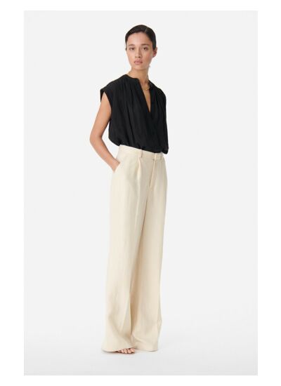 Pantalon Cyrano En coton et lin