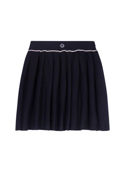 Jupe courte en maille plissée