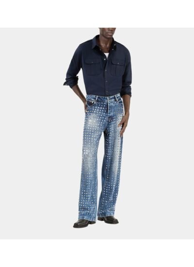 Jean Clouté Large Bleu Homme