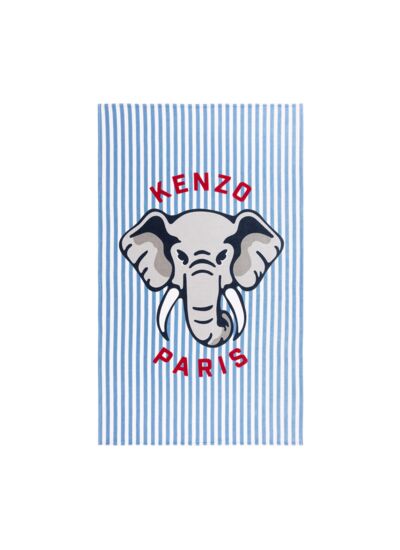 Kenzo - Serviette de plage en velours 450 g/m², K Eléphant