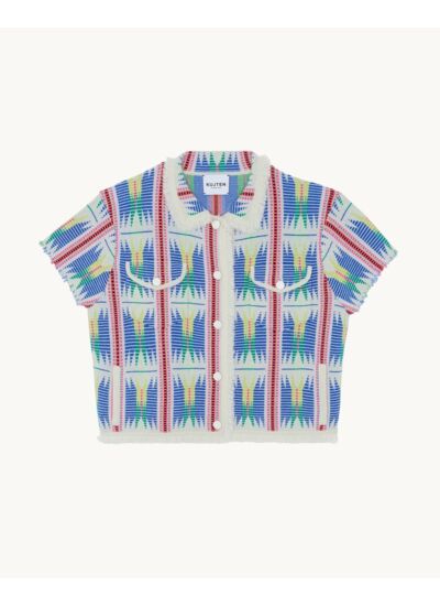 Veste Jiana Veste Cachemire Manches Courtes, 4 fils