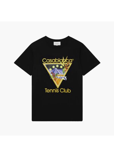 Casablanca T-shirt Tennis Club Noir