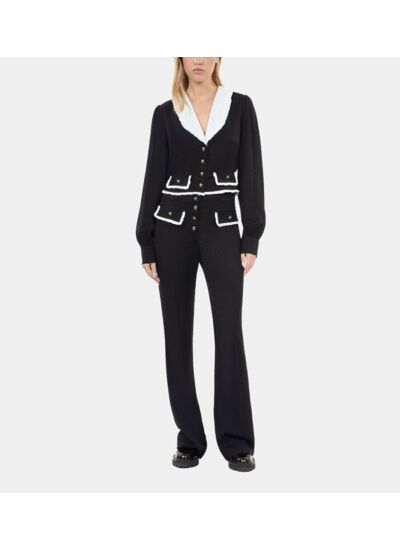 Pantalon Flare Noir Femme