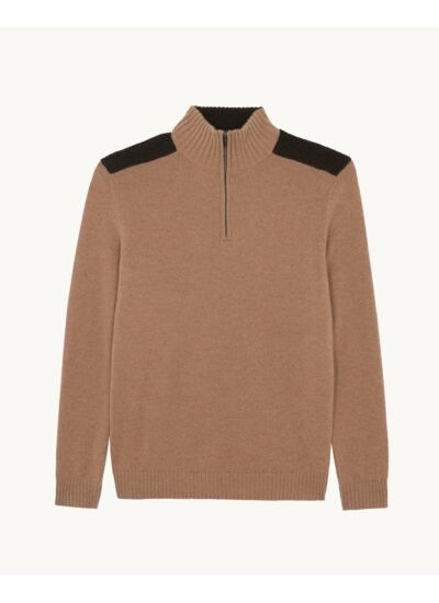 Pull Theo marron camelo