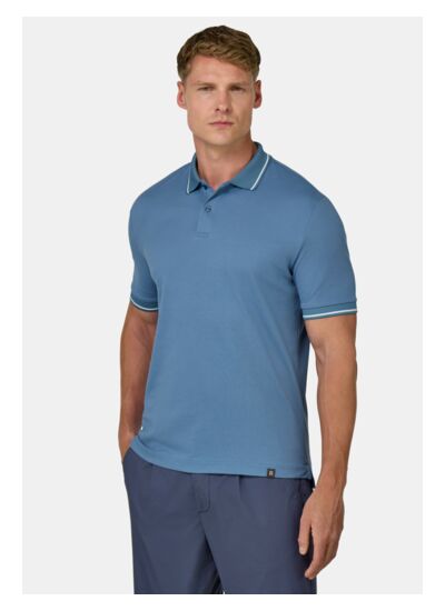 Polo en Piqué de Coton Mélangé