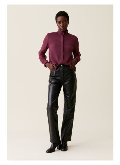 Chemise fluide petits carreaux