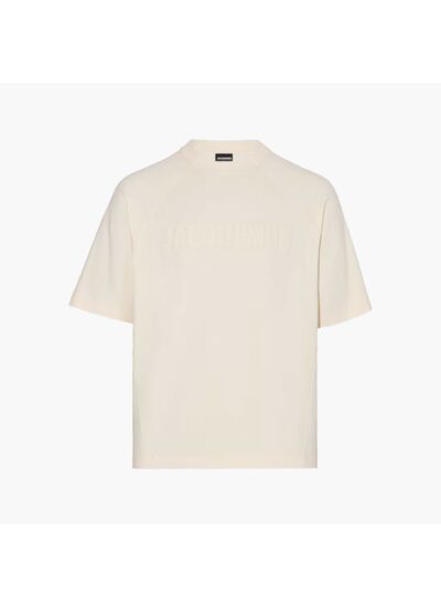 Jacquemus T-shirt Typo Beige
