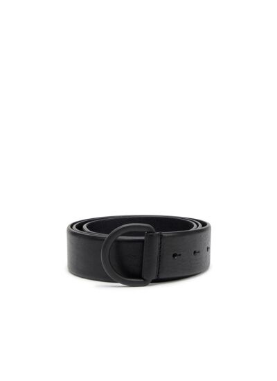 Ceinture avec anneau en D en cuir