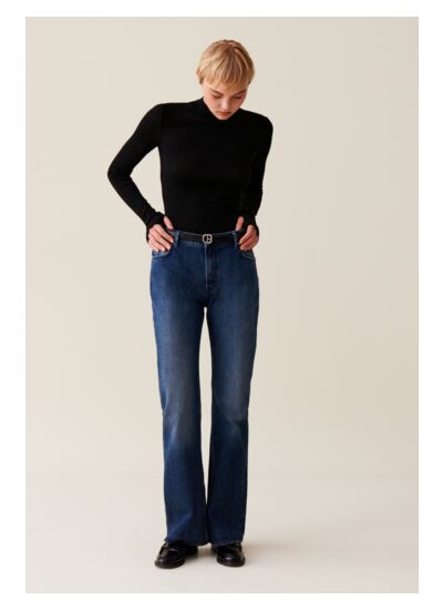 Top laine manches longues