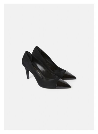 Escarpins Krystine-Noir en Cuir De Brebis