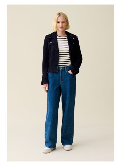 Veste perfecto cuir suède