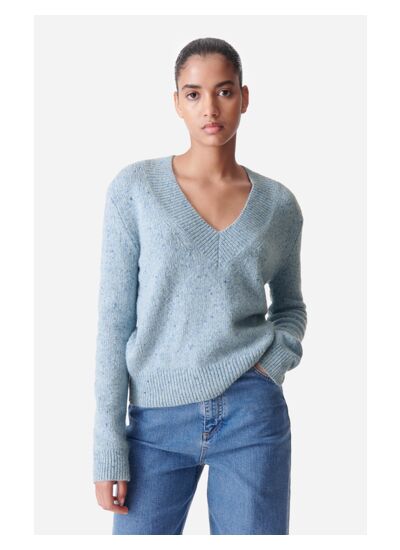 Pull Damita En Laine Mérinos Mélangée