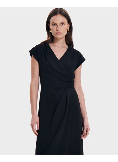 Robe Rang Noir en Polyester