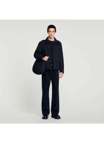 Blouson tissu technique col cassé