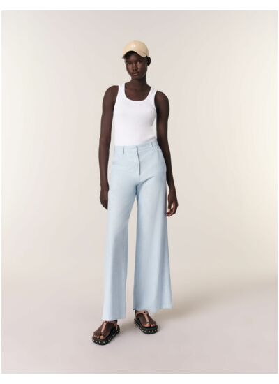 Pantalon de tailleur large