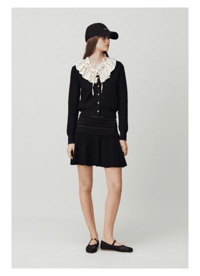 Jupe courte maille fine