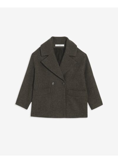 Manteau Court En Laine Vinaya