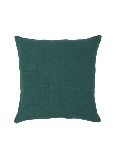 Yves Delorme - Housse de coussin en lin bleu, Pigment