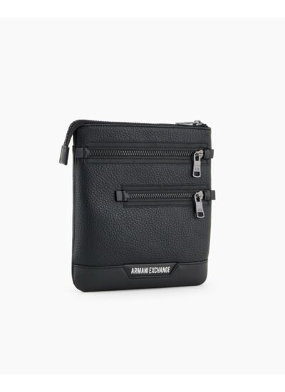 Sac bandoulière plat homme - nero