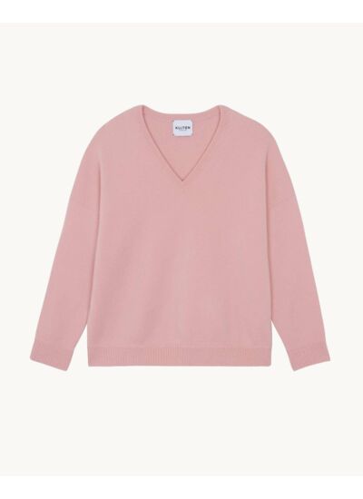 Pull Kiki Pull Cachemire Col V Oversize Femme, 4 fils